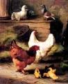 unknow artist Hens and Chicken Germany oil painting art